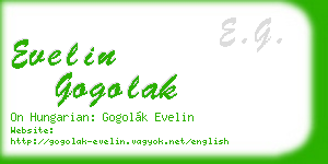 evelin gogolak business card